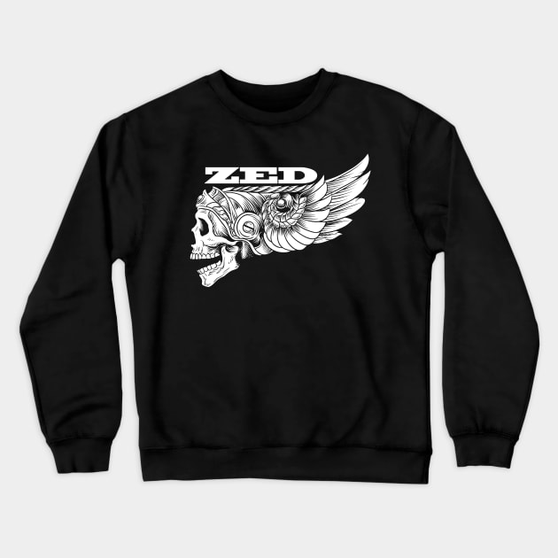 ZED - Roman Skull Crewneck Sweatshirt by ZEDISDED